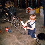 Matthew Clabaugh- 2 year old Matthew is good helper